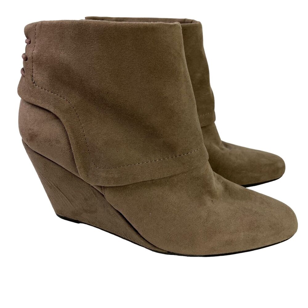 Jessica Simpson Women's Reaca Side Zip Wedge Ankle Booties Boots Shoes sz 7.5 M